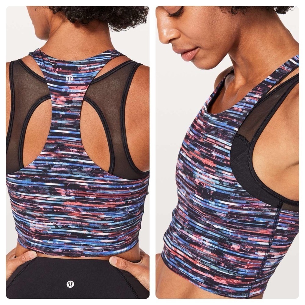 Lululemon Break Free Tank Nulux
Hinshu Alpine White Multi Black (557)